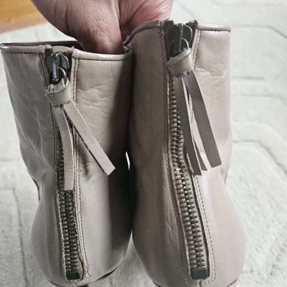 SOLD MIU MIU Heel Ankle Boots size 8 US / 39EUR Beige  Nude - Picture 9 of 16